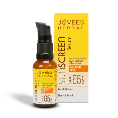 Jovees Sunscreen Face Serum SPF 65 PA+++ |Broad Spectrum protection 30ml