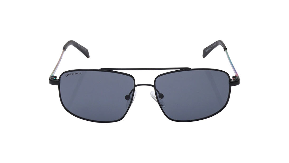 FASTRACK Black Navigator Rimmed Sunglasses(M261BK2V)