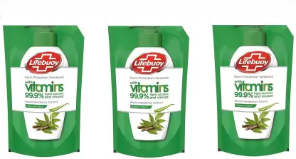 Lifebuoy Neem & Aloe Vera  100% Better Skin Protection Handwash 3x185ml