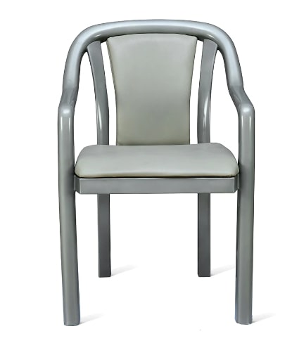 Nilkamal Signature Chair with with Metallic Look and Light Beige Cushion