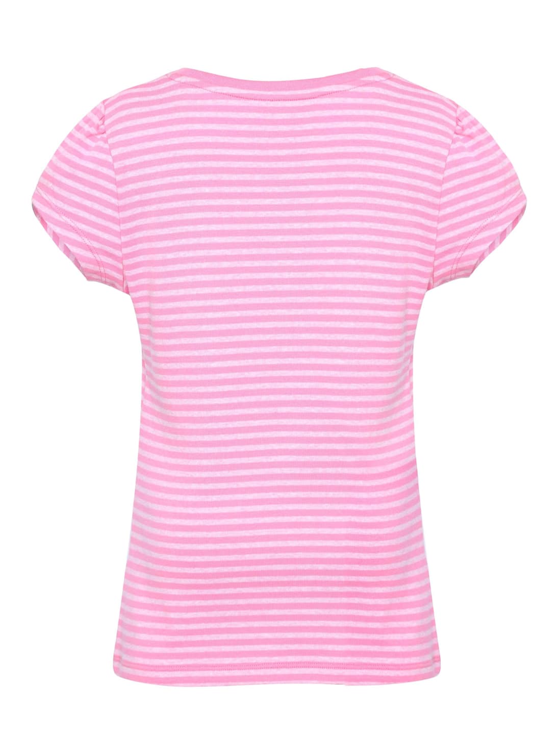 Jockey Girl's Super Combed Cotton Elastane Stretch Rib Fabric Striped Slim Fit Short Sleeve T-Shirt
