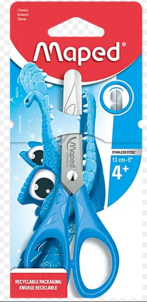 Maped School Scissors - Advance 13 cm, For Craft Use, 1 pc