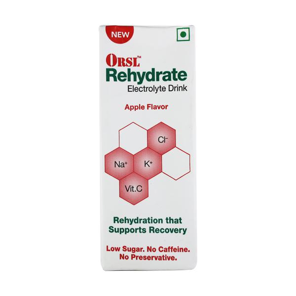 ORSL  Rehydrate Electrolyte Apple Drink, 200 ml