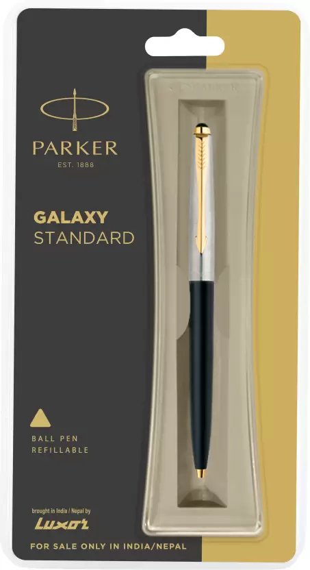 PARKER Galaxy Standard Gold Trim Black Body Color Ball Pen