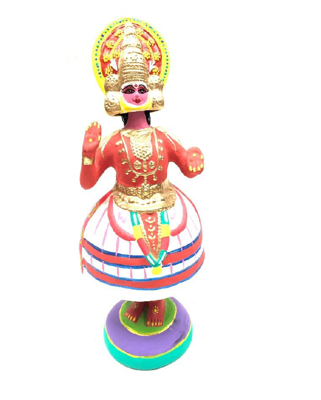 Wooden Cultural  Yakshagana Idol (Height -40cm )
