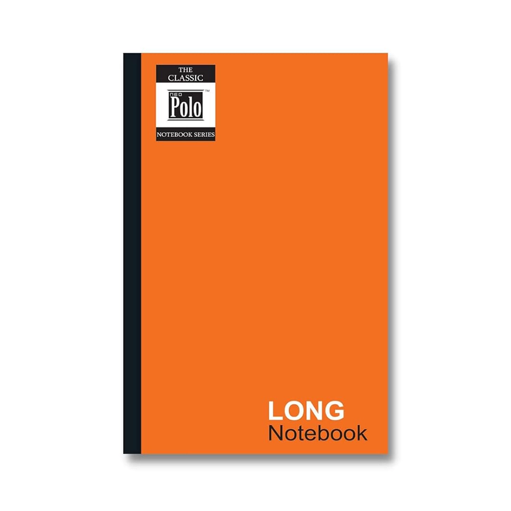Neo Polo Un-Ruled Note Books , Long Size, 30x18.5 Cm, Pack of 10