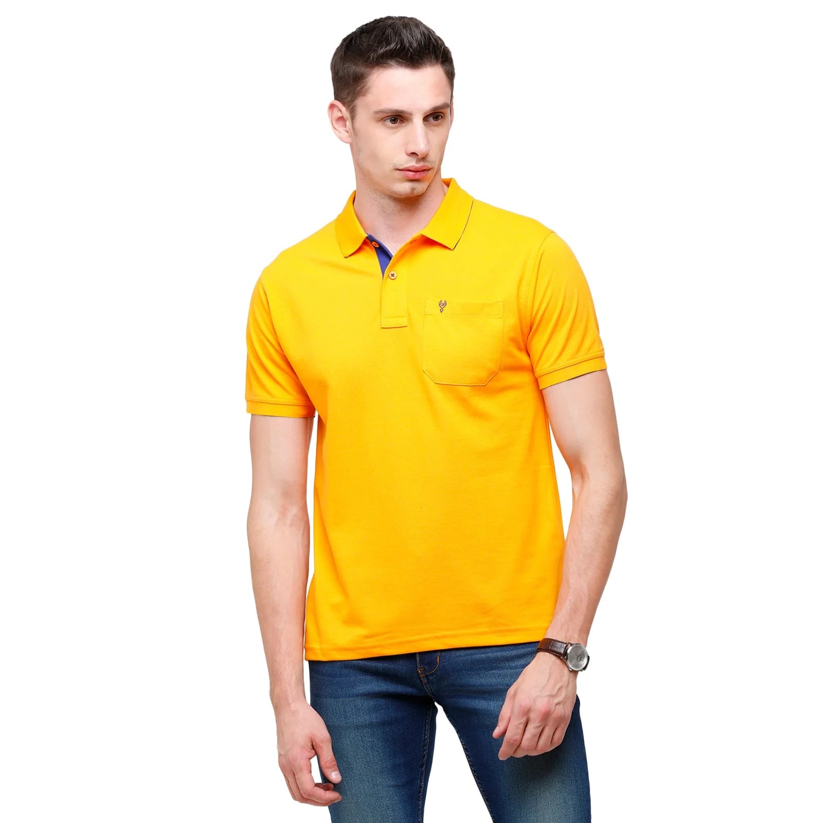 T-shirt Classic Polo Men's Orange Polo Authentic Fit T-Shirt | 4SSN 213