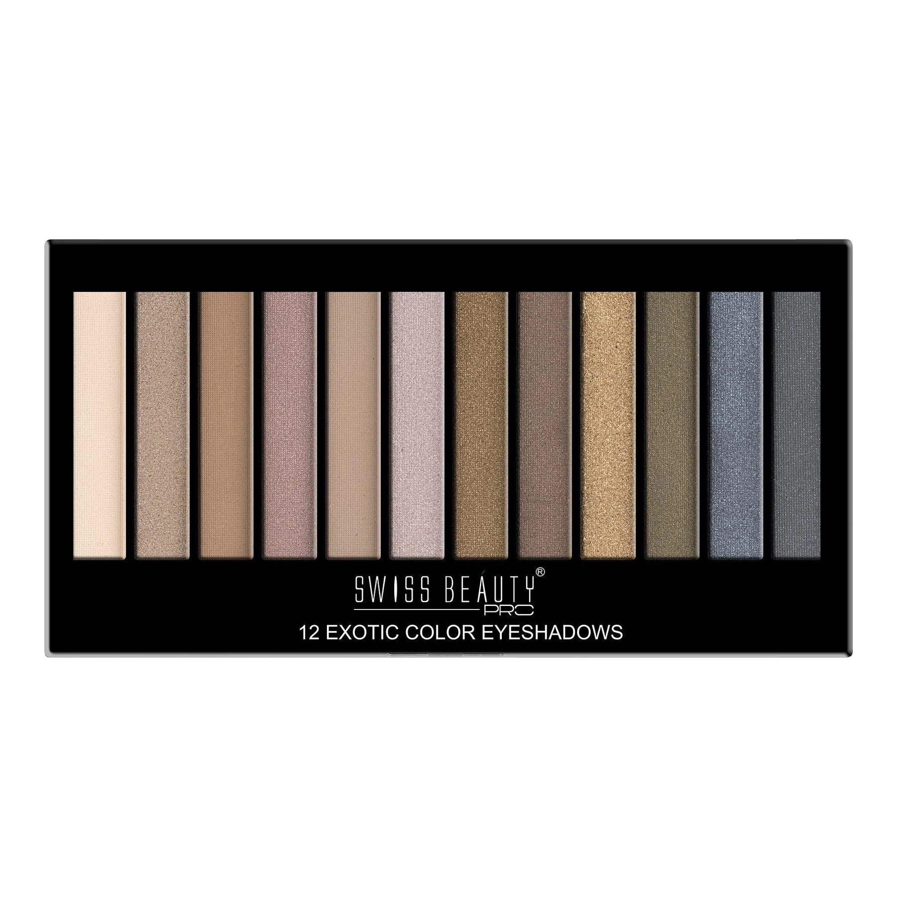 Swiss beauty pro 12 exotic color eyeshadows