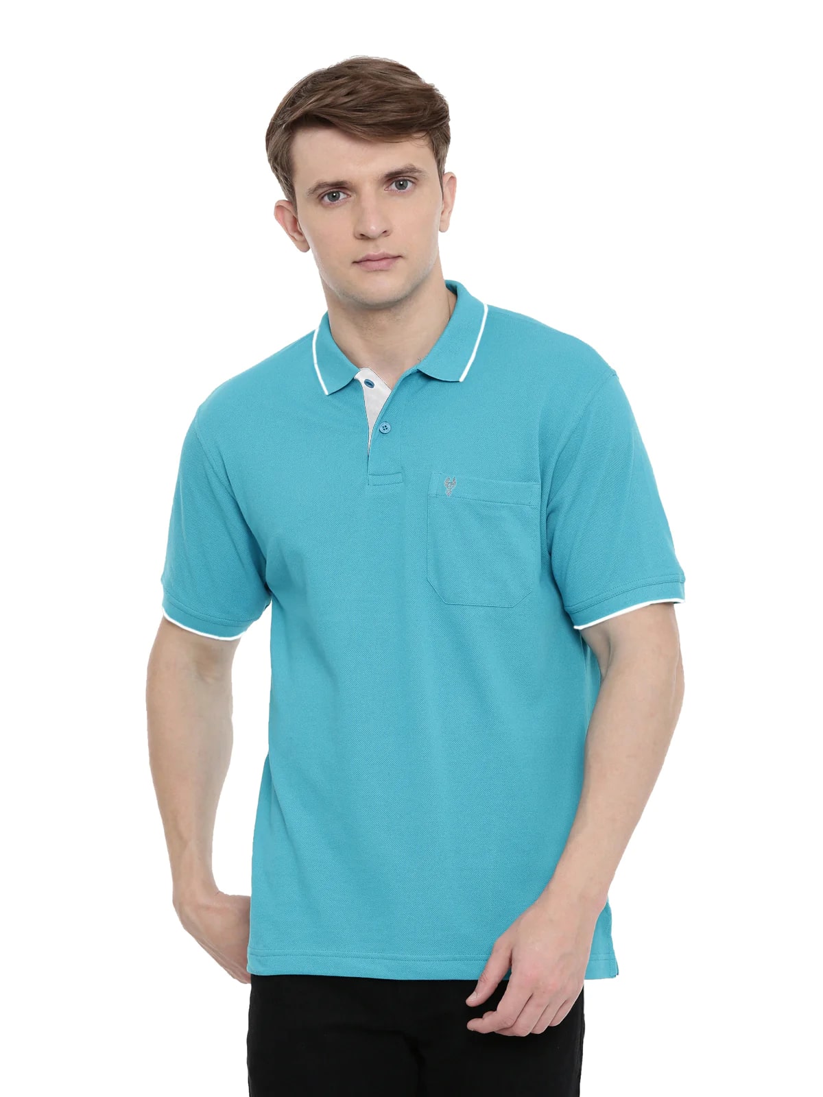 T-shirt Classic Polo Men's Diva Blue Authentic Fit Polo T-Shirt | 4SSN 209