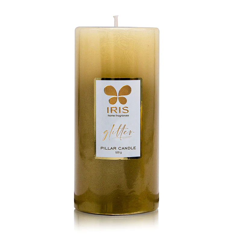 Cycle IRIS Gold Lacquered Glitter Candle 520gm