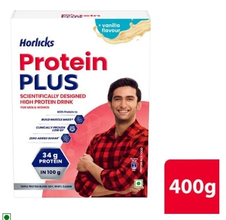Horlicks Protein Plus, Vanilla 400g