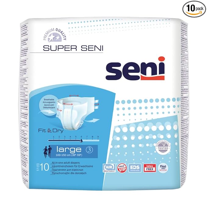 Super Seni Large Adult Diapers - A10 Pieces