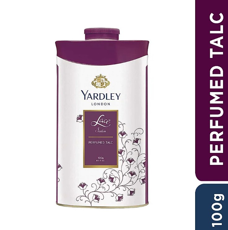 Yardley London Lace Satin Perfumed Talc 100g