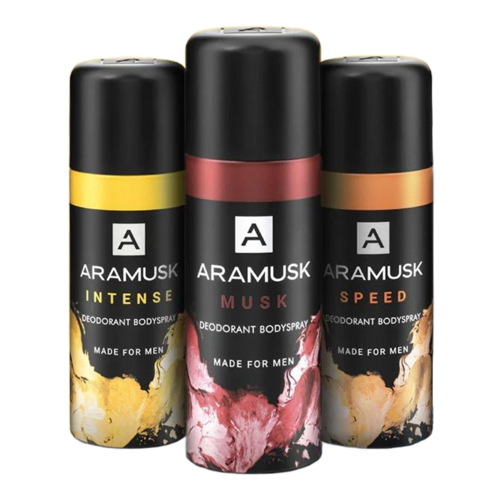 Pack of 3 Deodorants - Musk + Speed + Intense