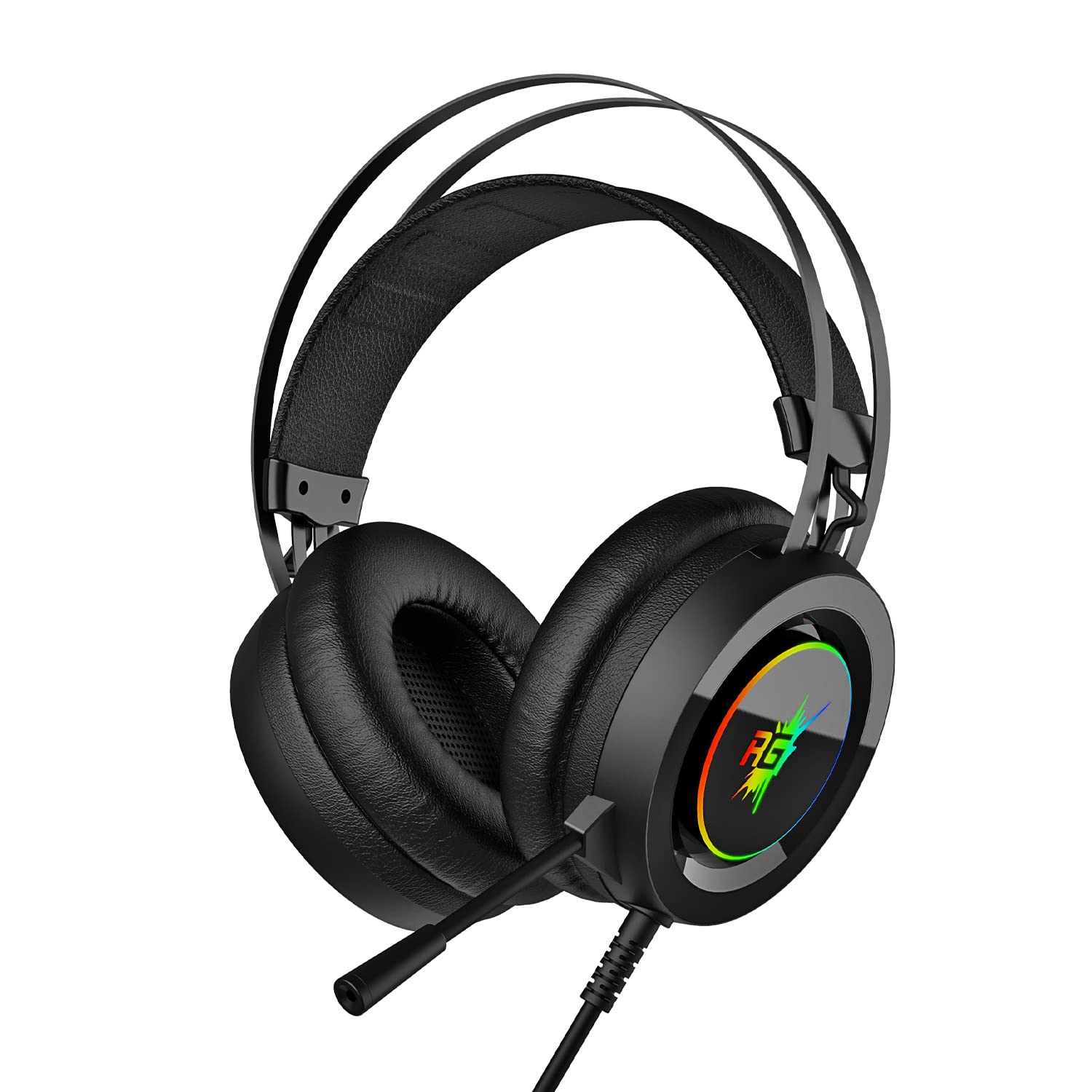 Redgear Cloak Wired RGB Gaming Headphone, 3.5mm Audio-Mic Connectors