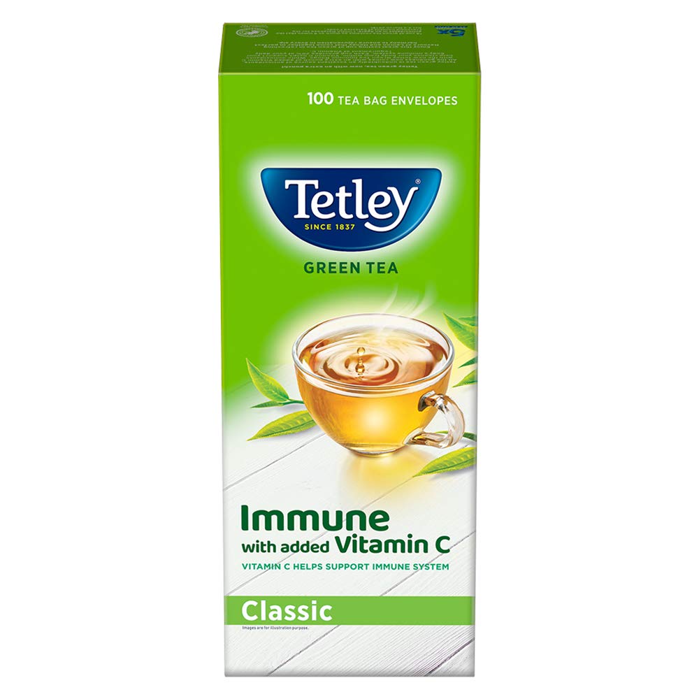 Tetley Green Tea, Refreshing , 100 Tea Bags,