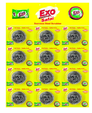 EXO Safai stainless steel scrubber  (12 in 1) (11g)