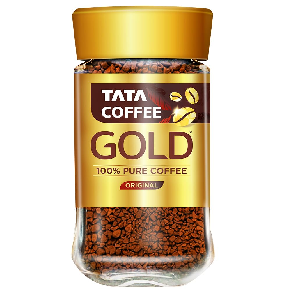 Tata Coffee Gold Original, Instant & Pure Coffee Jar, 50g
