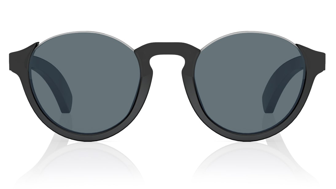 TITAN Black Oval Men Sunglasses (GC291BK2P|48)