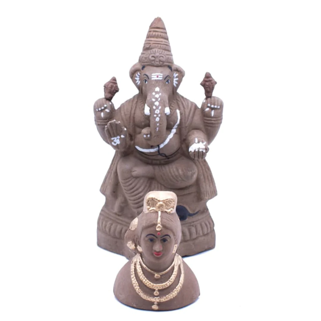 Cycle Eco Friendly Clay Gowri Ganesh Murti