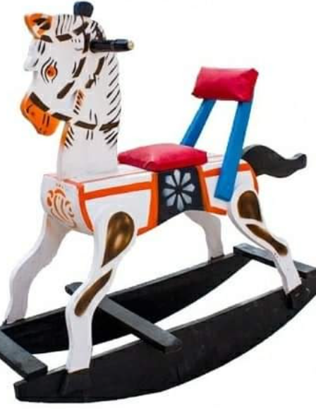 Wooden Horse Rocking Chair for Kids - Shree Channapatna Toys