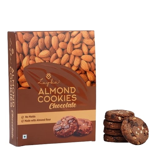 Loyka Almond Chocolate Cookies 12 pcs Box (No maida)