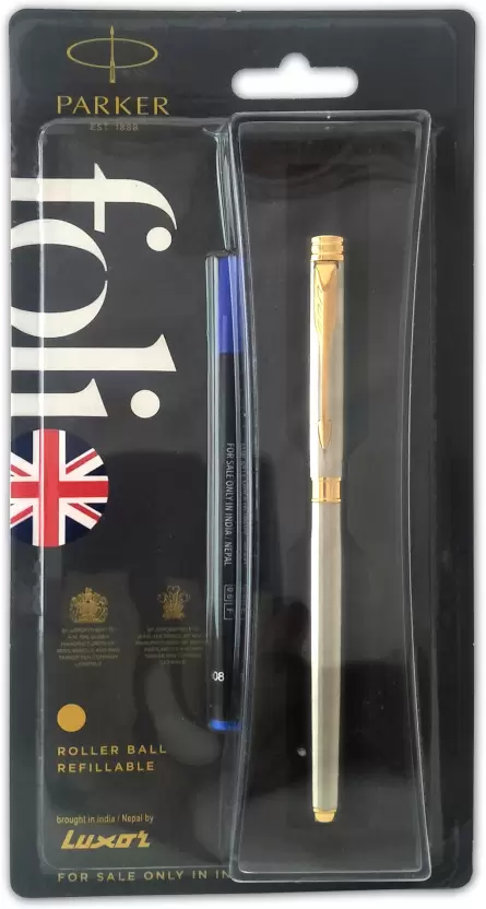 PARKER Folio Roller Ball Pen With Gold Trim Ball Pen