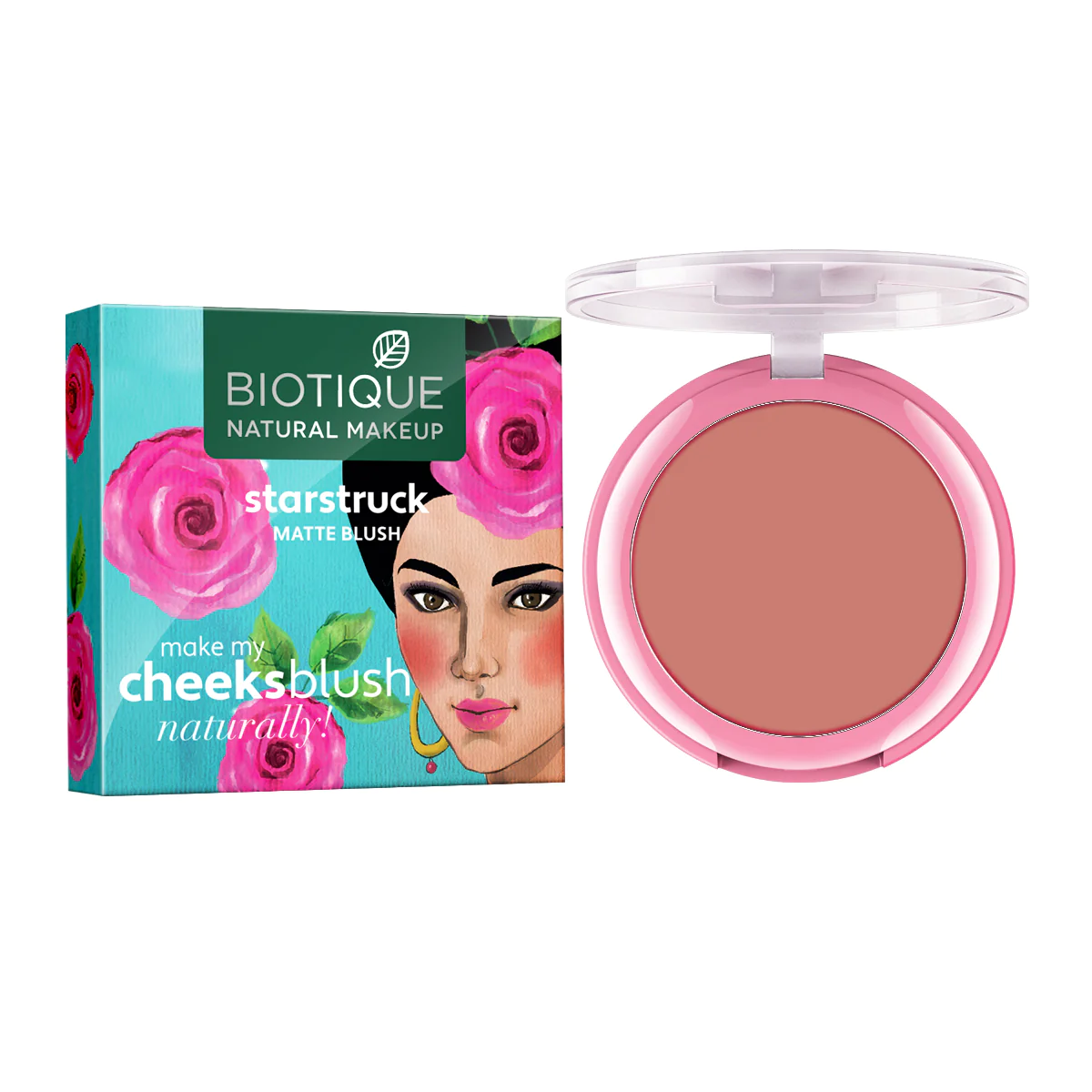 Biotique Natural Makeup Starstruck Matte Blush, Promise In Pink, 6g