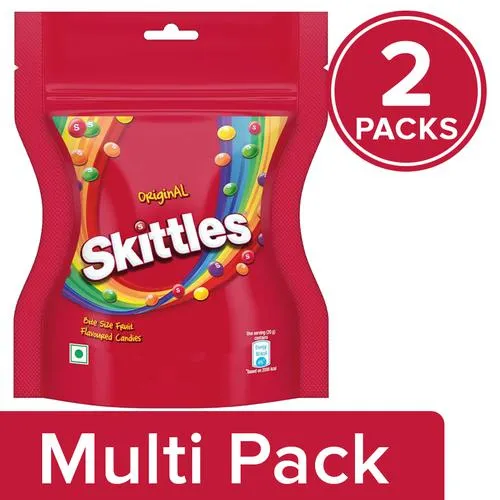 Skittles Original Fruit Flavoured Candies, 2x100 g Multipack