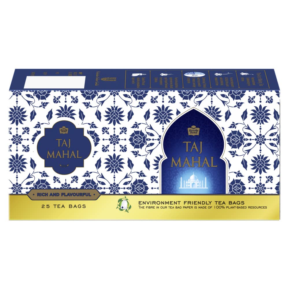Taj Mahal Tea, (25 Bags x 1.9 g each)