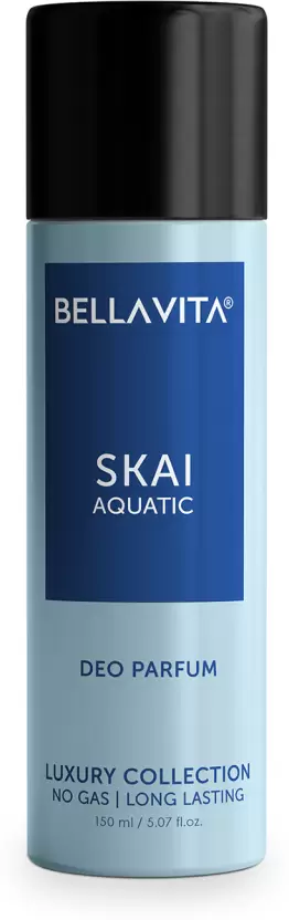 Bella vita organic SKAI AQUATIC Body Perfume with Aquatic & Fresh Fragrance Body Perfume DEO 150 ML Body Spray - For Men