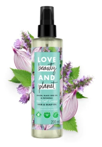 Love Beauty and Planet Onion, Black Seed Oil & Patchouli Hairfall Control Hair Oil - 200ml