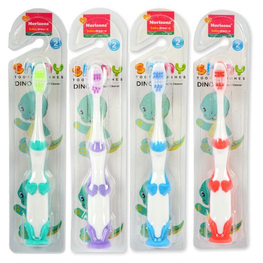 J L Morison Shiny Dino Kids Tooth Brush (Pack of 4)