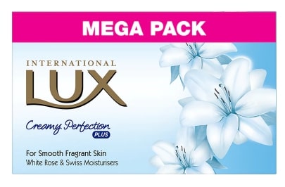 LUX International Creamy Perfection Plus Swiss Moisturizer Bathing Soap (4x125g )