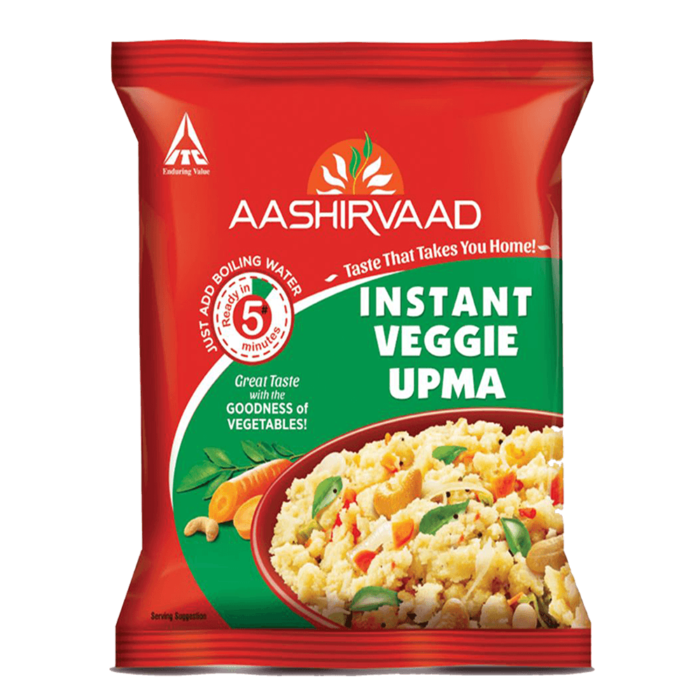 Aashirvaad Instant Meals Veggie Upma Pouch 60g