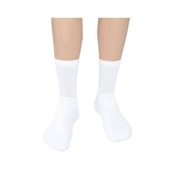 Jockey Men's Compact Cotton Terry Crew Length Socks With Stay Fresh Treatment - White(Pack of 3)