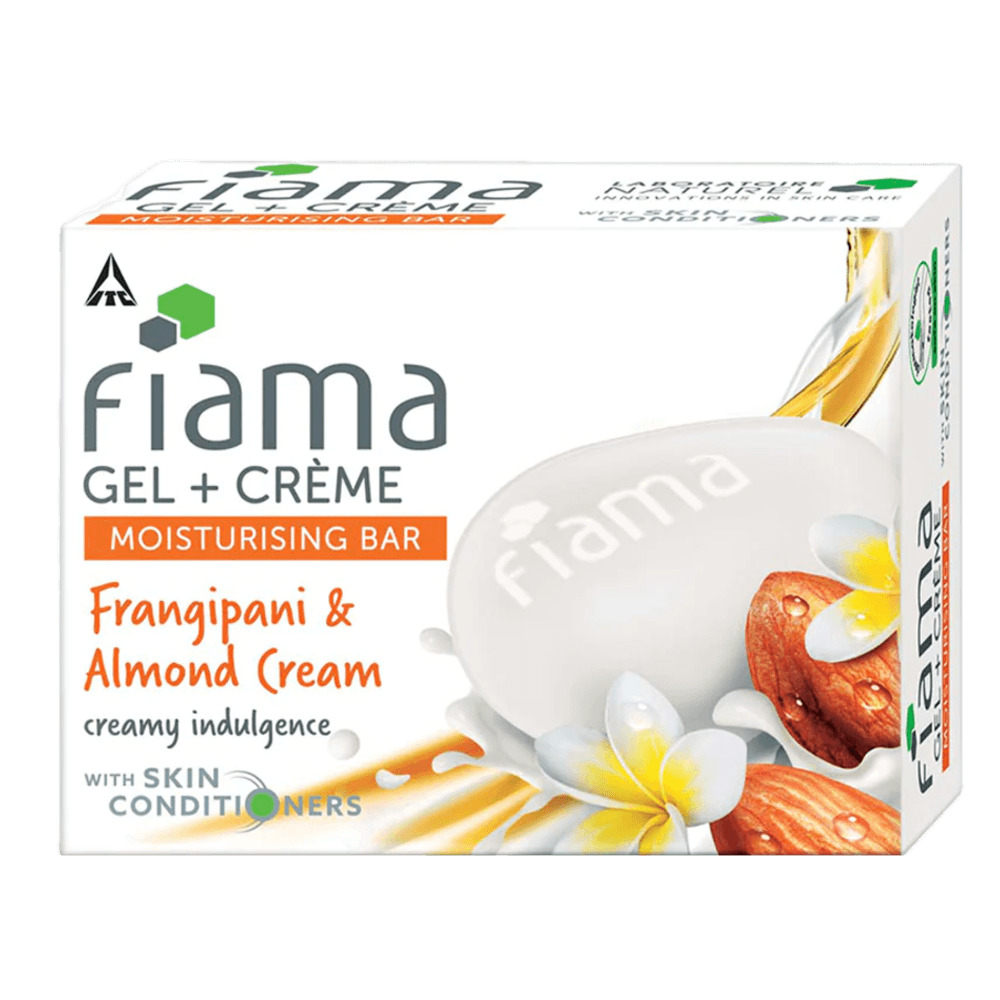 Fiama Gel CrÃ¨me Moisturizing Bar, Frangipani and Almond Cream, for creamy indulgence, 125 g soap