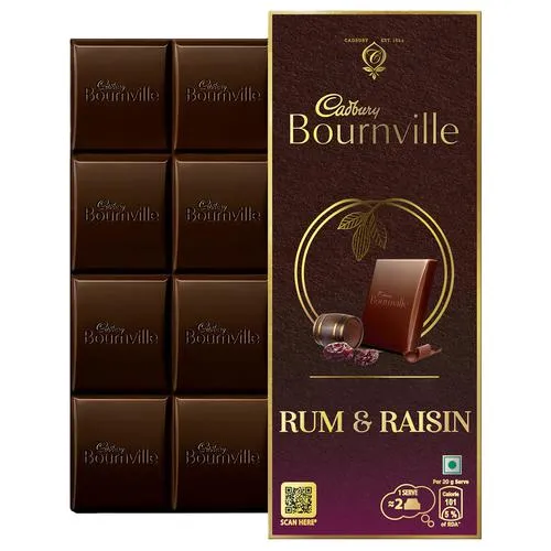 Cadbury Bournville Rum & Raisin 80g