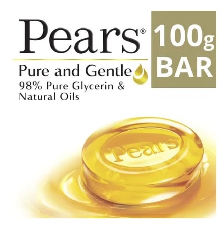 Pears Pure & Gentle Glycerin & Natural Oils Soap Bar