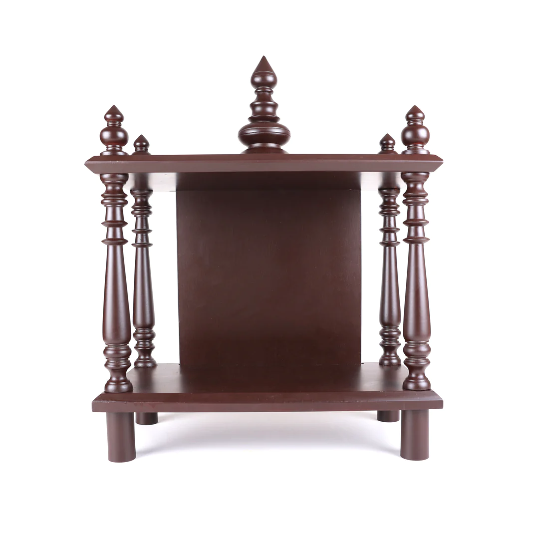 Cycle Mahogany Wooden Dismantlable Mantapa - Brown Finish