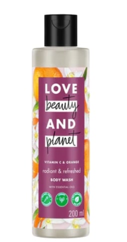 Love Beauty and Planet Vitamin C & Orange Body Wash for glowing skin, 200ml