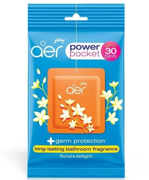 Godrej Aer Floral Delight Power Pocket Bathroom Fragrances