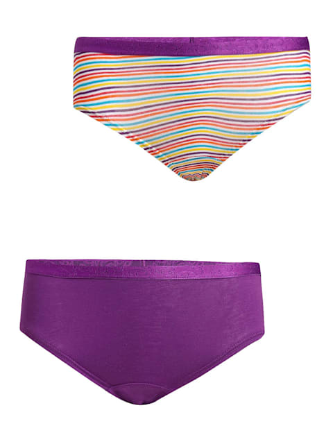 Jockey Girls Panty with Exposed Elastic Waistband (Pack of 2)