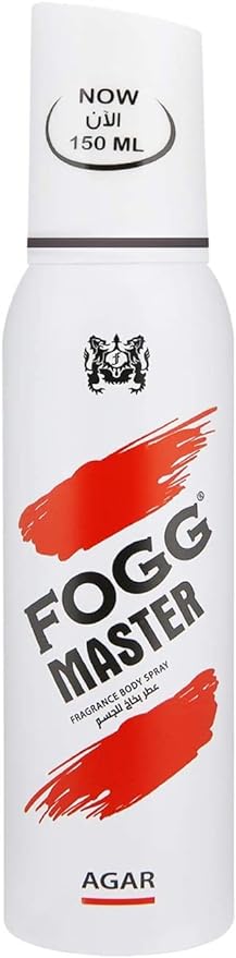 Fogg Master Agar No Gas Deodorant for Men, Long-Lasting Perfume Body Spray,