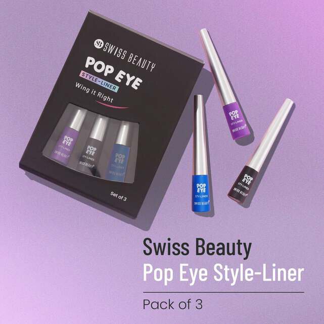 SWISS BEAUTY POP EYE STYLE-LINER PACK OF 3