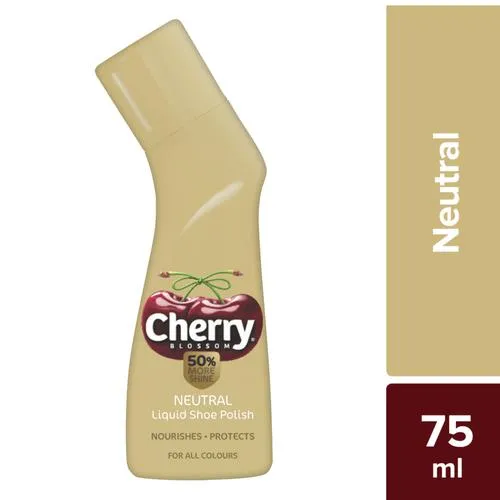 Cherry Blossom Liquid Shoe Polish - Neutral, 75 ml