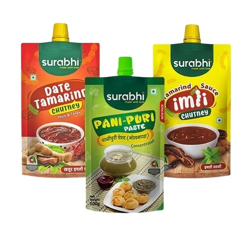 surabhi Pani Puri- Date Tam- Imli Combo pack