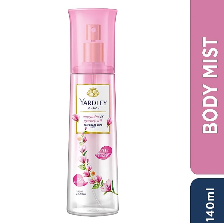 Yardley London Fine Fragrance Mist – Magnolia & Grapefruit – 140 ml