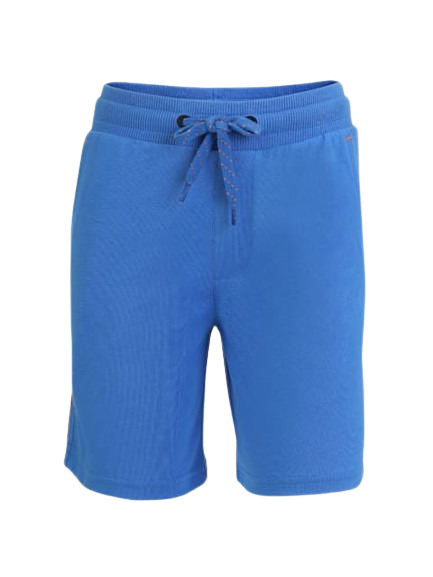 Boy's Super Combed Cotton Rich Solid Shorts with Side Pockets and Contrast Side Tape - Cinnabar