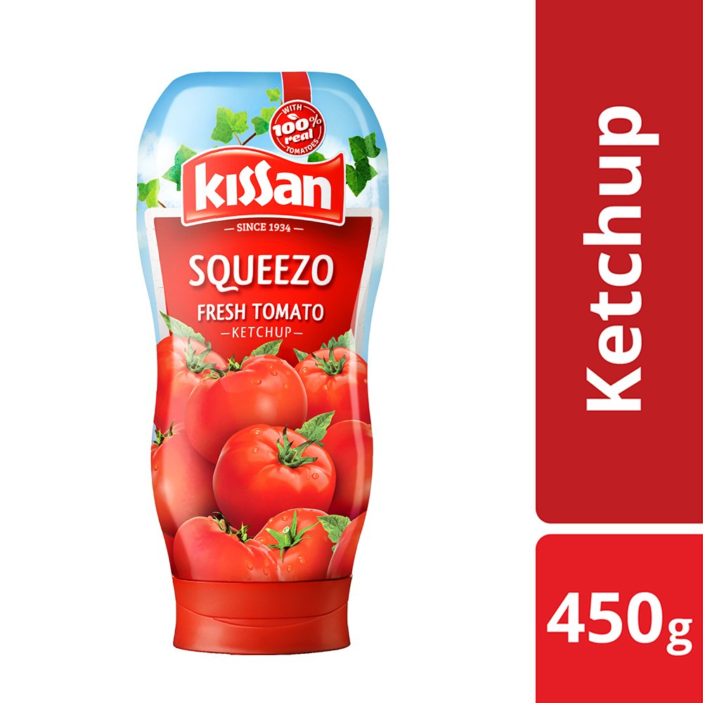 Kissan Fresh Tomato Ketchup  Pouch  & Squeezo -  Healthy & Tasty